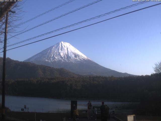 西湖からの富士山