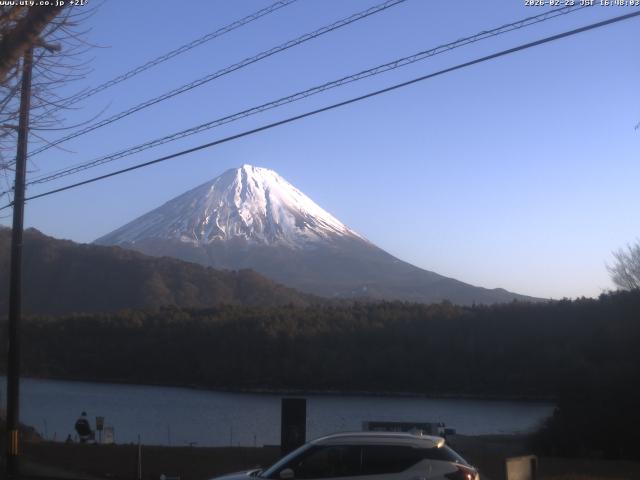 西湖からの富士山