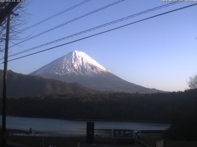 西湖からの富士山