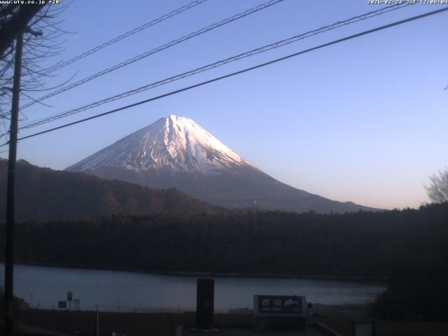 西湖からの富士山