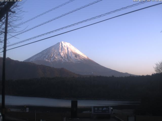 西湖からの富士山