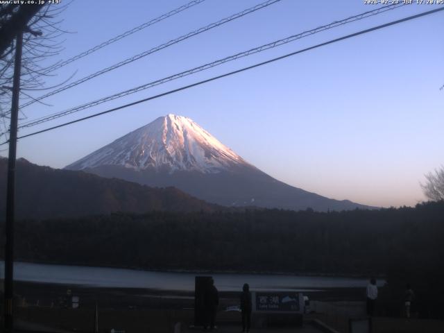 西湖からの富士山