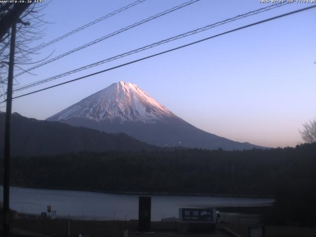 西湖からの富士山