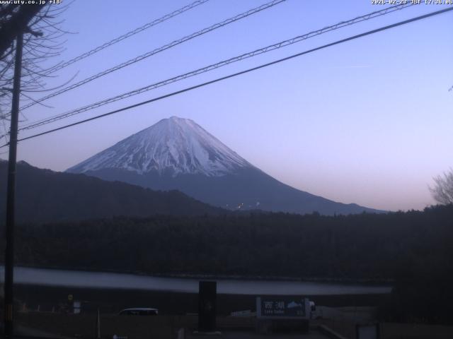 西湖からの富士山