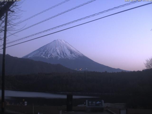 西湖からの富士山