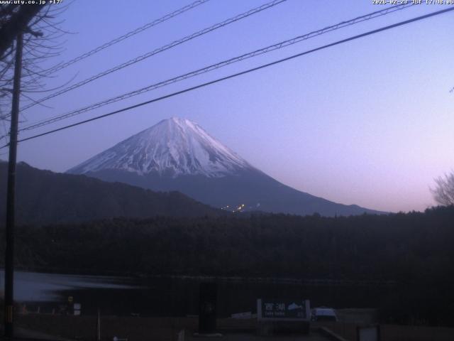 西湖からの富士山