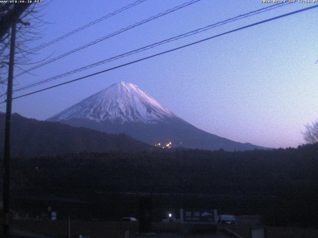 西湖からの富士山