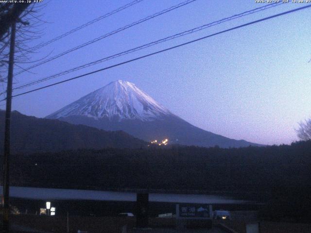 西湖からの富士山
