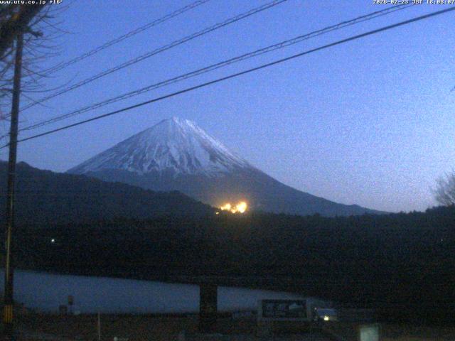 西湖からの富士山