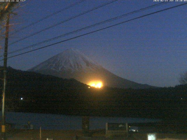 西湖からの富士山