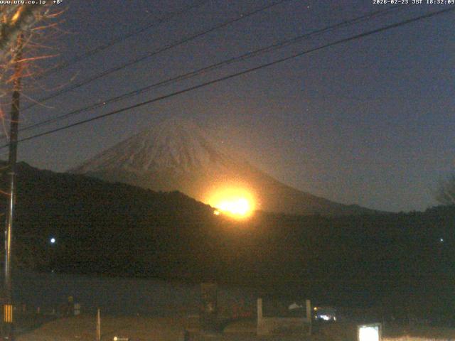 西湖からの富士山
