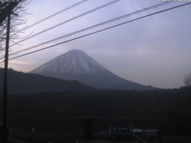 西湖からの富士山