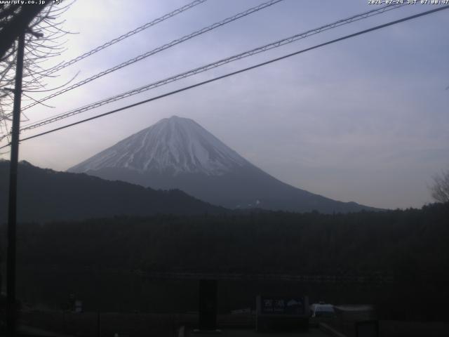 西湖からの富士山