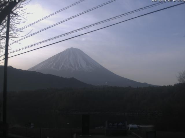 西湖からの富士山