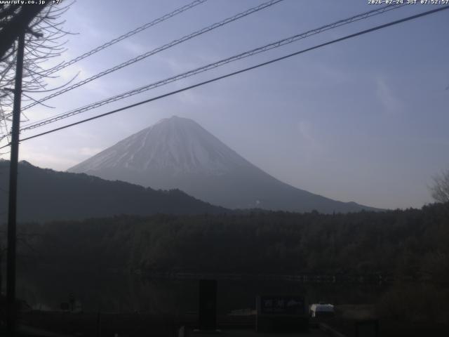 西湖からの富士山