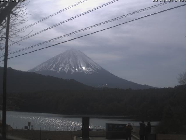 西湖からの富士山