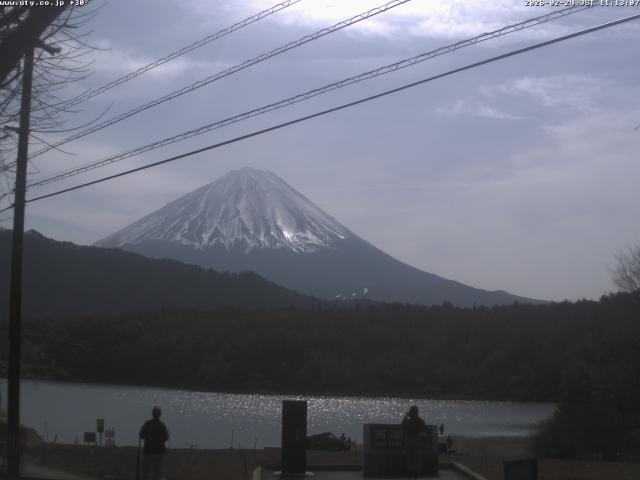 西湖からの富士山