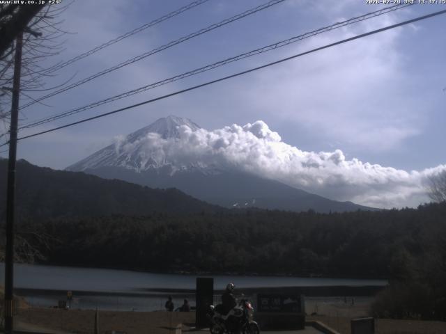 西湖からの富士山