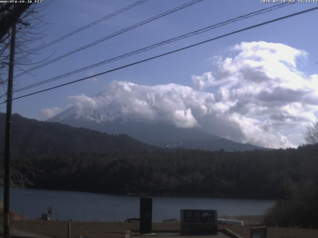 西湖からの富士山