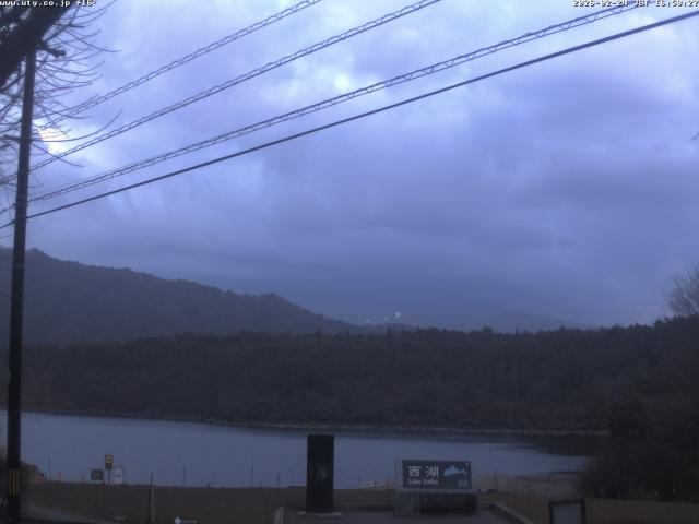 西湖からの富士山