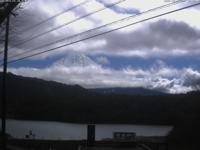 西湖からの富士山