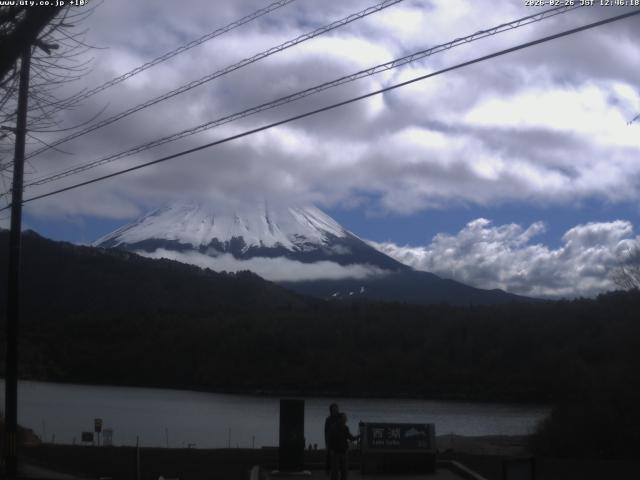西湖からの富士山
