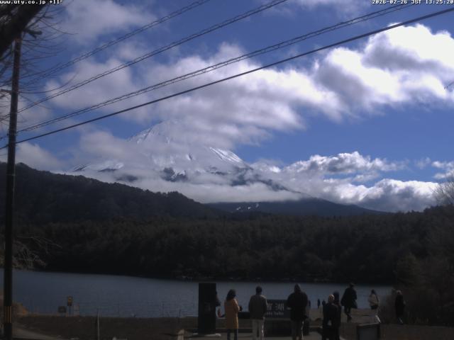 西湖からの富士山