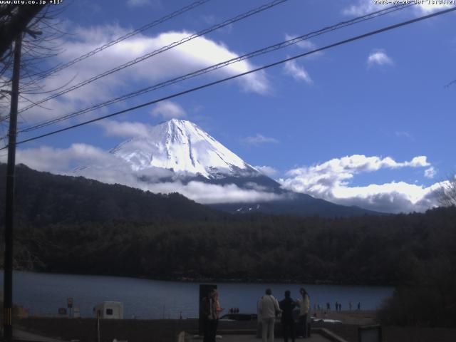 西湖からの富士山