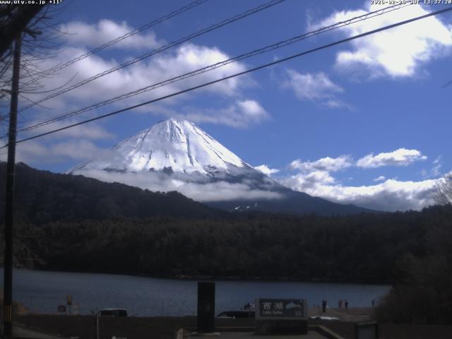 西湖からの富士山