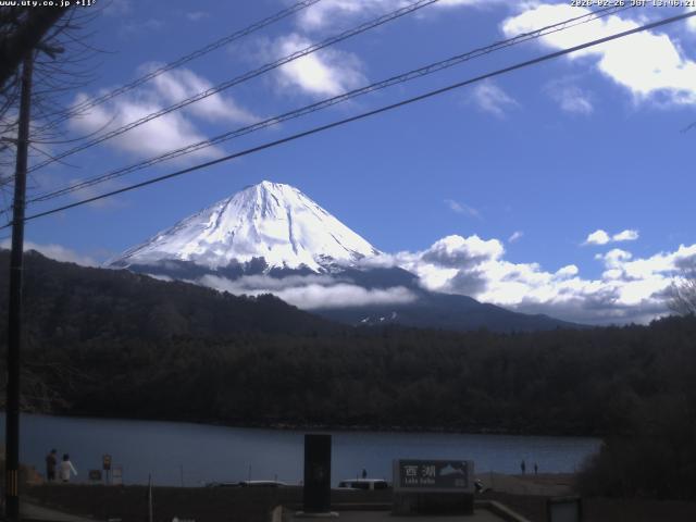 西湖からの富士山