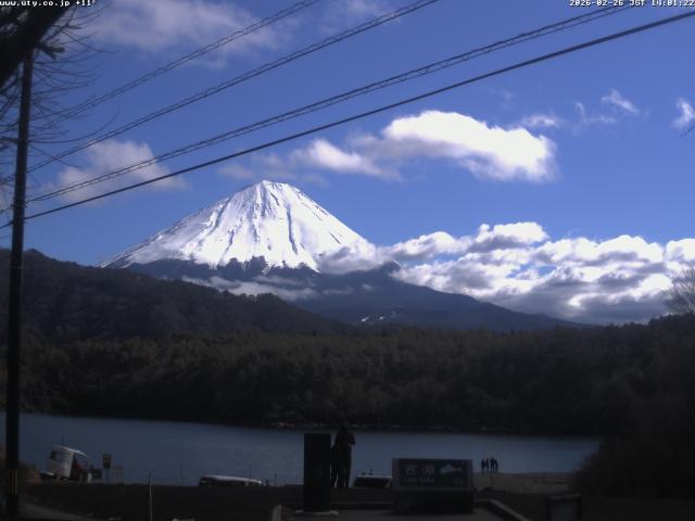 西湖からの富士山