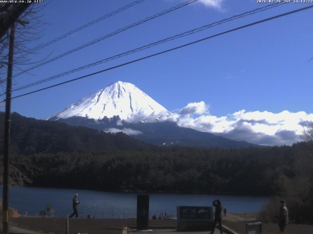 西湖からの富士山