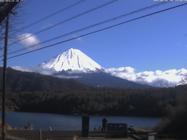 西湖からの富士山