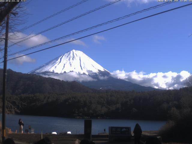 西湖からの富士山