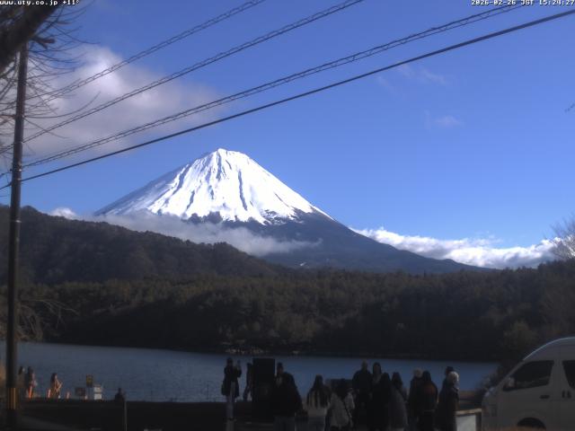 西湖からの富士山