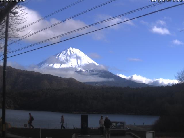 西湖からの富士山