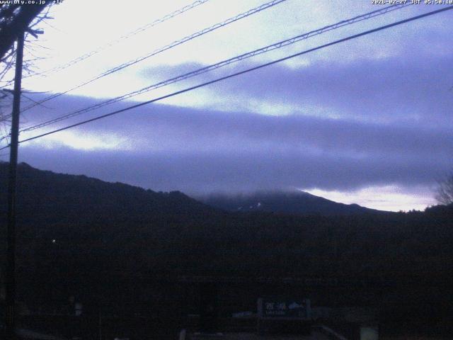 西湖からの富士山