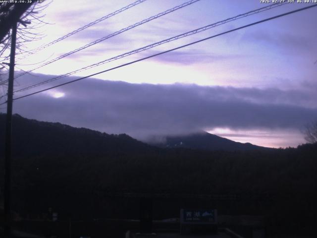 西湖からの富士山