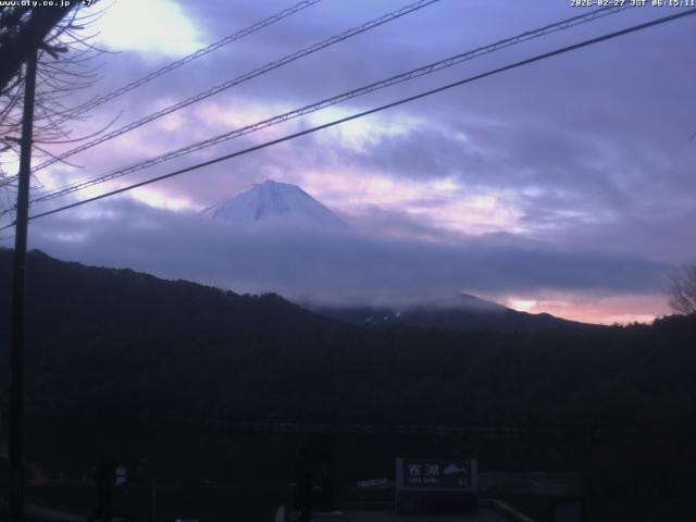 西湖からの富士山