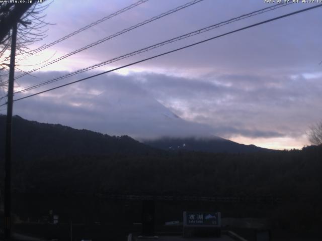 西湖からの富士山