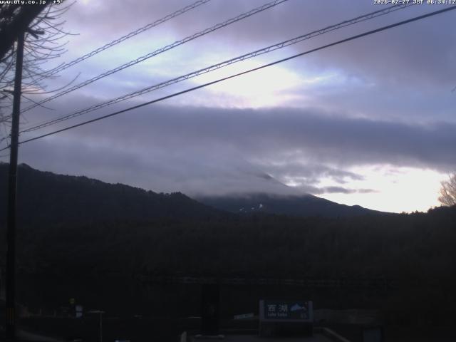 西湖からの富士山