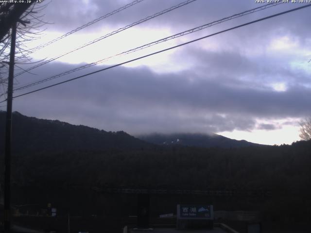 西湖からの富士山