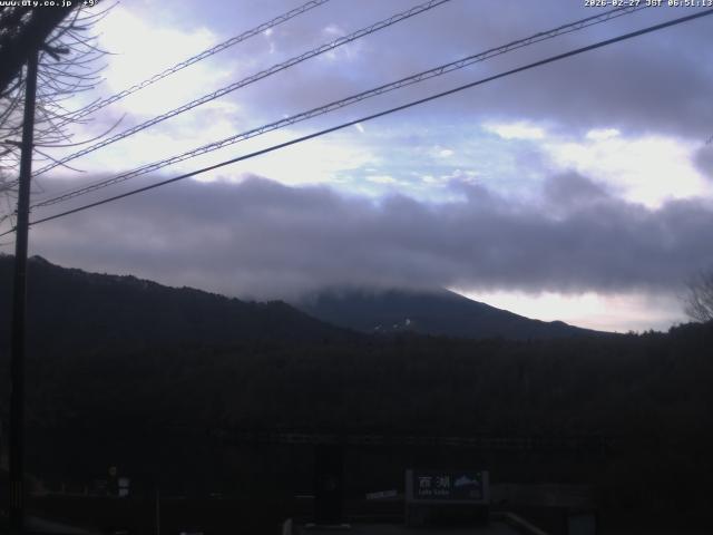 西湖からの富士山