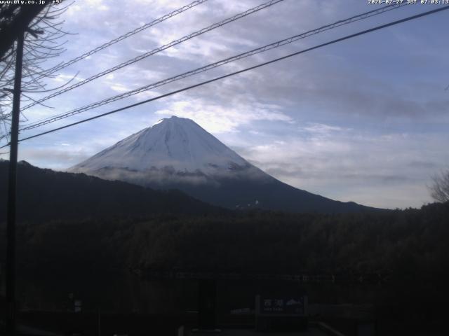 西湖からの富士山