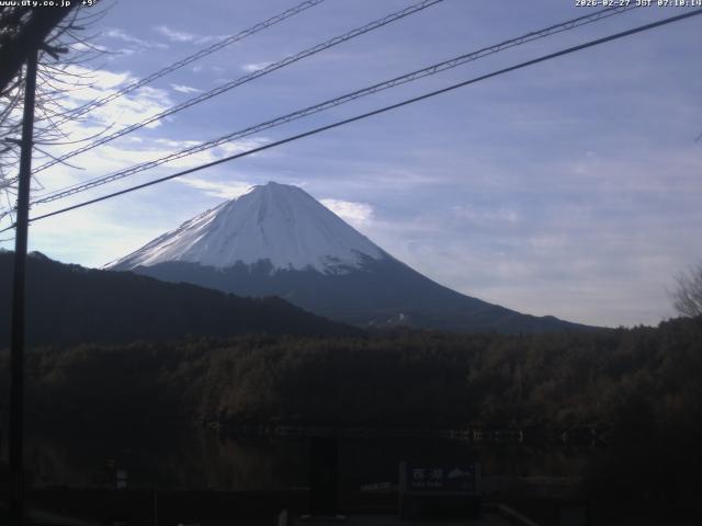 西湖からの富士山