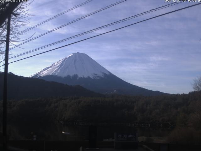 西湖からの富士山