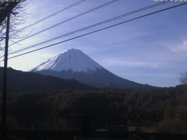 西湖からの富士山