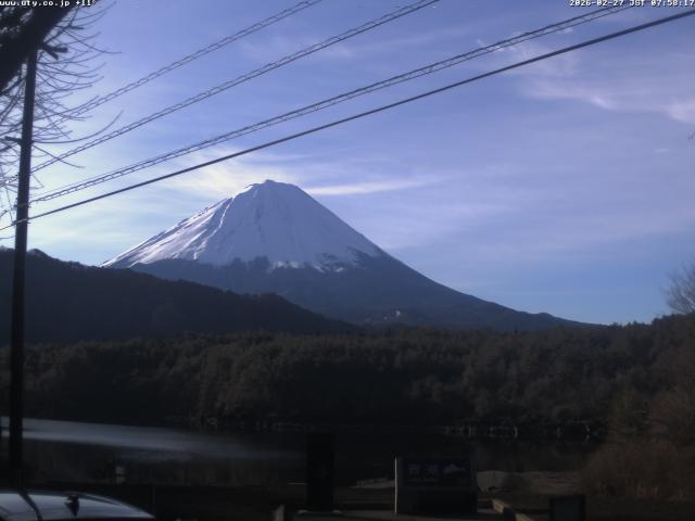 西湖からの富士山