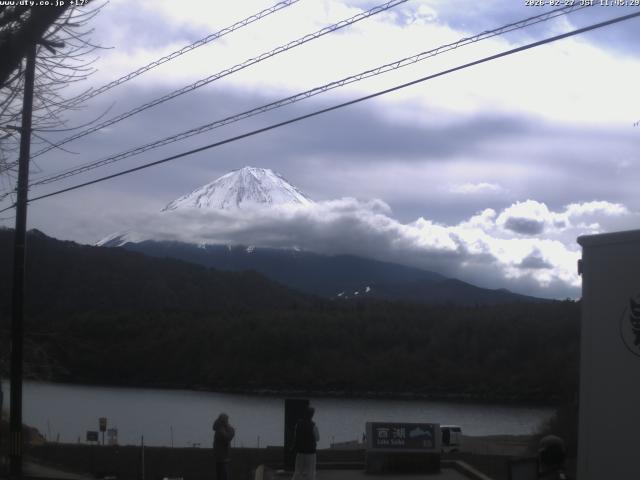 西湖からの富士山