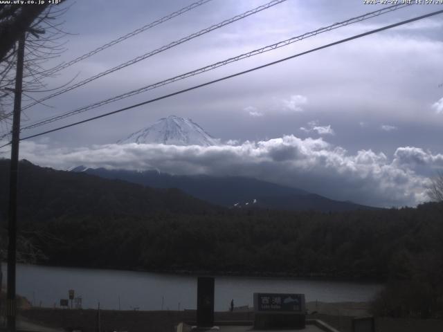 西湖からの富士山
